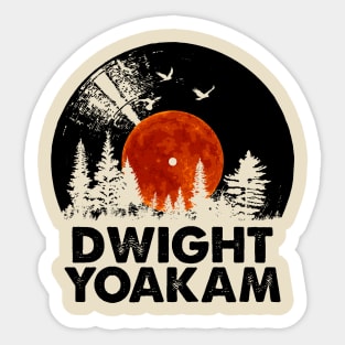 Dwight Name Record Music Forest Gift Sticker